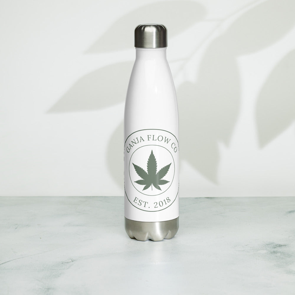 Ganja Bottle Leaf Logo