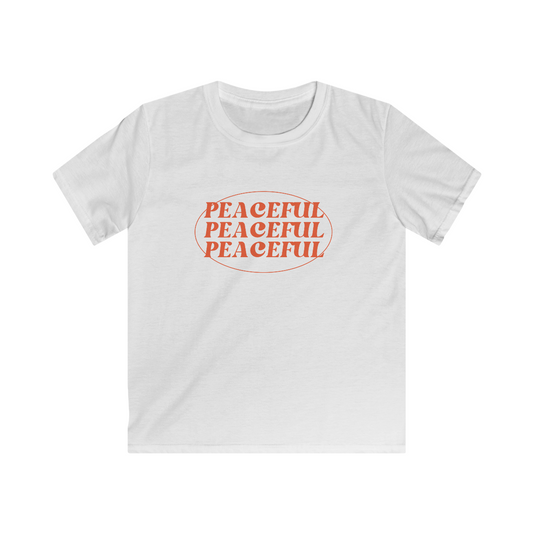 Peaceful kid red t